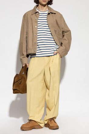 Jil Sander Long Sleeve T-shirt, Mens, Cream