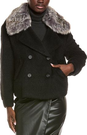 Kenneth Cole Wool-Blend Short Peacoat