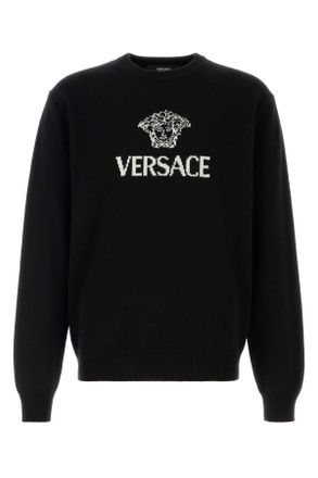 Versace Black Cashmere Sweater