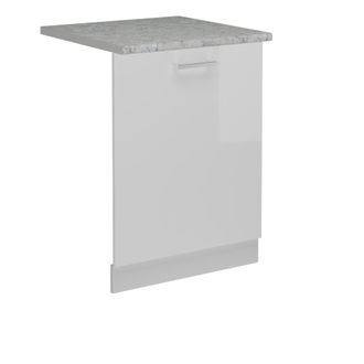 Vicco Tapa Del Lavavajillas R-line, Blanco Alto Brillo, 60 Cm, Et M&aacute;rmol