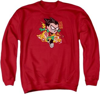 Gildan Teen Titans Go Robin Adult Crewneck Sweatshirt