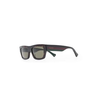 Gucci Gg 1301S Zonnebrillen - Heren - Zonnebrillen - Bruin - 55 MM - Nylon - Accessoires