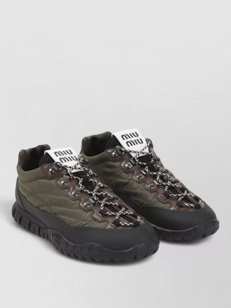 Miu Miu panelled high-top sneakers