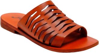 Free People Womens Slice Of Sun Shine Sandal In Vermillion