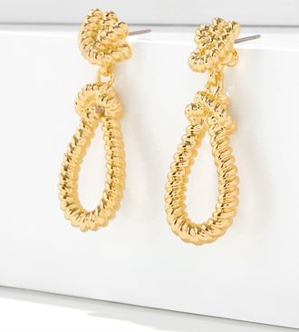 Talbots Nautical Knots Drop Earrings - Gold - 001 Talbots
