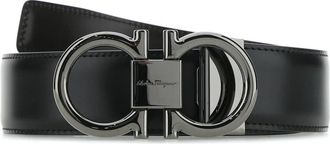 Ferragamo Double Adjus Riem - Heren - Riemen - Zwart - 105 CM - Leer - Accessoires