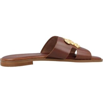 Caryatis Greek Sandals Dames, Schoenen, Bruin, Maat: 40 EU Leer