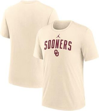 Jordan Brand Mens Jordan Brand Natural Oklahoma Sooners Arch Logo Triblend T-Shirt at Nordstrom, Size Small