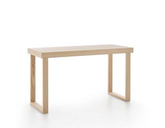 HOGAR 24 Escritorio de madera maciza natural, color natural