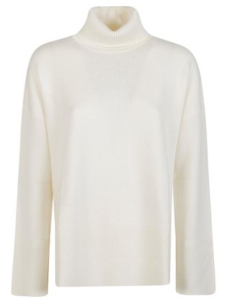 P.A.R.O.S.H. Loira Relaxed Wool-Cashmere Turtleneck Sweater