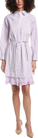 3.1 Phillip Lim Striped Silk-Blend Shirtdress