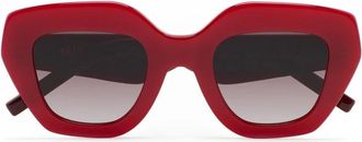 Kaleos Halsey 005 Zonnebrillen - Dames - Zonnebrillen - Rood - 48 MM - Accessoires
