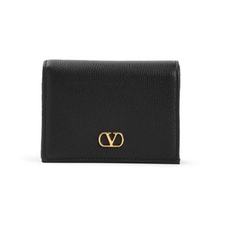 Valentino Garavani Wallets & Cardholders, female, Black, Size: ONE SIZE Black Leather Wallet Stylish Accessory
