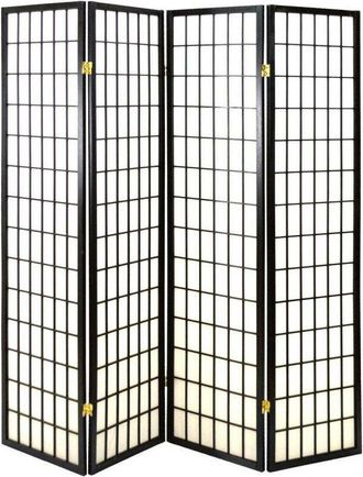 Vacchetti Vacchetti - Separador De Pantalla De Papel De Arroz Negro 180 X 180 Cm
