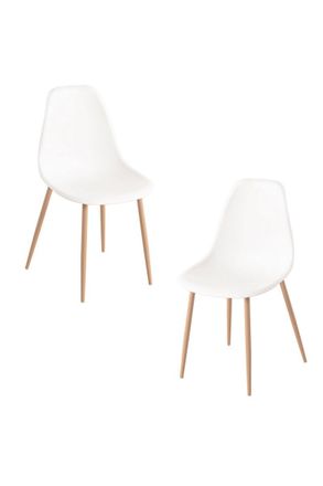 Regalos Miguel Packs Sillas Comedor - Pack 2 Sillas Mykle - Blanco