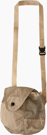 C.P. Company Mens Plain Paper Touch Mini Bag - Brown/Brown - Size: UNI