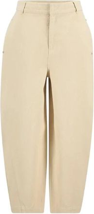 Barbour Daya Barrel-Leg Jeans - Dames - Broeken - Beige - XS - Katoen - Broeken