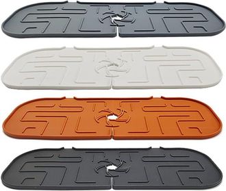 OEM Alfombrilla De Silicona Para Grifo, Juego De 4 Protectores Antisalpicaduras Para Fregadero, Alfombrillas Impermeables Para Grifo De Ba&ntilde;o, Alfombrillas