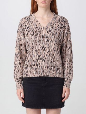 Liu Jo Paisley Print Wool Blend Jumper with V-Neck