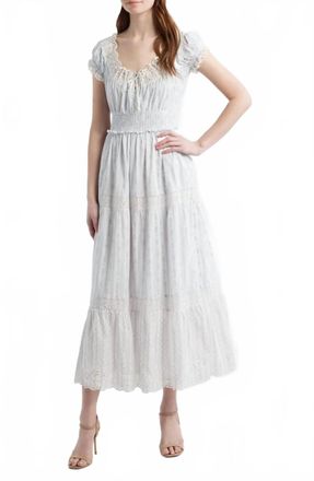 LoveShackFancy Emie Midi Dress In Blue