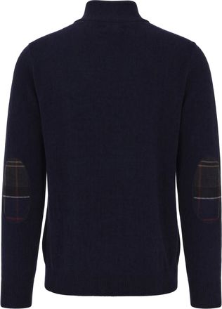 Barbour Mens Half-Zip Holden Wool Jumper Navy Jumpers Sweater