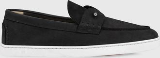 Christian Louboutin Men & apos;s Chambeliboat Nubuck Boat Shoes