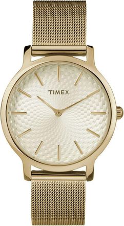 Timex Transcend Mesh Strap Watch, 34mm in Gold-Tone at Nordstrom