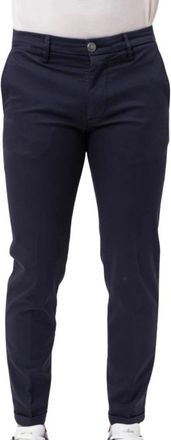 Re-hash Mucha Chinos met Omslag - Heren - Chinos - Blauw - W32 - Broeken