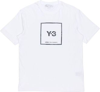 adidas Y-3 SS21 Alphabet Logo Loose Round Neck Short Sleeve White T-Shirt GV6061