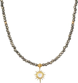 Satya Jewelry Dreams of Prosperity Pyrite Necklace