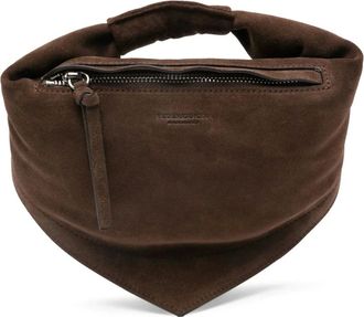 Federico Cina Tassen, Dames, Bruin, ONE Size, Katoen, Mini Tortellino Bag