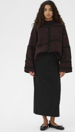 Soaked In Luxury Pullover SLSorea Pullover Oversize fit wine