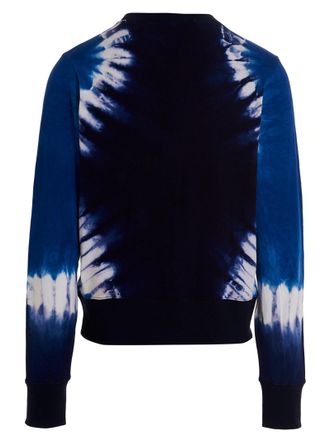 Wales Bonner Tie-Dye Logo-Embroidered Sweatshirt - Blue