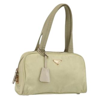 Prada Pre-owned Vintage Hand Bag - Dames - Pre-owned - Beige - Maat: ONE Size Leer