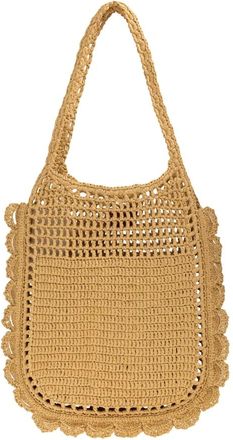Ulla Johnson Tassen, Dames, Beige, ONE Size, Marina Raffia Flat Tote