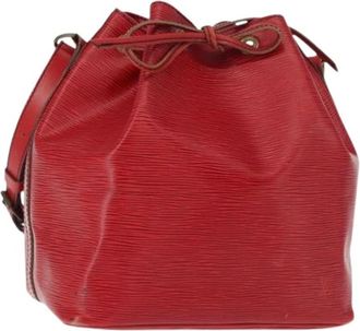 Louis Vuitton Pre-owned Vintage Bucket Bag - Dames - Vintage Tas - Rood - ONE Size - Leer - Vintage