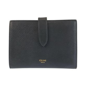 Celine Black Leather Wallet (Bi-Fold) (Pre-Owned)