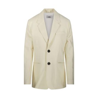 Ami Jassen, Dames, Beige, M, Wol, Beurre Semi Lined Jas