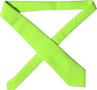 Dolce & Gabbana Stropdas - Dames - Stropdassen - Groen - ONE Size - Polyester - Accessoires