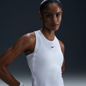 Nike Womens Victory Dri-FIT Tennis Tank Top in White | FD5584-100