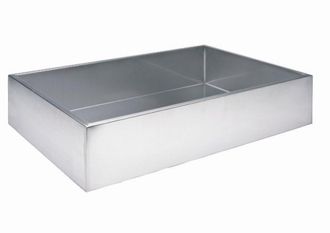 PRIMROSE Stainless Steel Reservoir For Water Features 56L in Silver