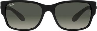 Ray-Ban Rb 4388 Zonnebril met kussen vorm - unisex - Zonnebrillen - Zwart - 58 MM - Accessoires