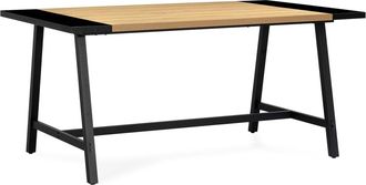 HOMN Mesa de comedor efecto roble, 160 cm