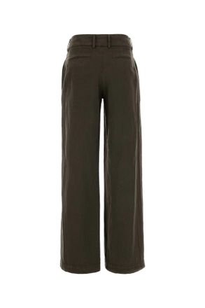 Pantaloni Torino Womens Brown Lyocell Blend Nicole Palazzo Pant Cacao Pantaloni Trousers