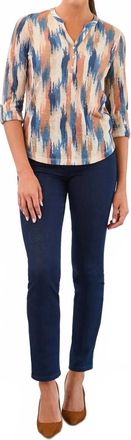 FDJ Suzanne Straight Leg Denim Jeans In Pleasant Wash