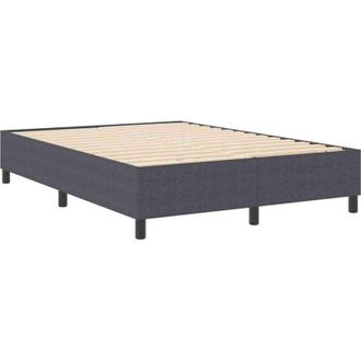 vidaXL Cama Tipo Box Spring Gris Oscuro 160 X 200 Cm Telas De Pana Vidaxl