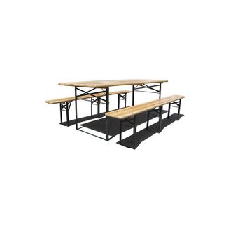 Papillon Set Birreria Tavolo+2 Panche Papillon 220x80x76,5h Cm.- Pesante