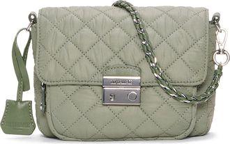 MZ Wallace Small Crosby Lock Quilted Nylon Crossbody Bag in Agave Green at Nordstrom