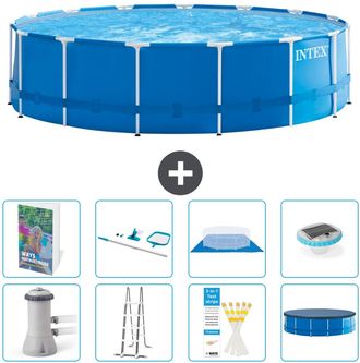 Intex Piscina Con Estructura Redonda - 457x122 Cm - 9-piezas S595