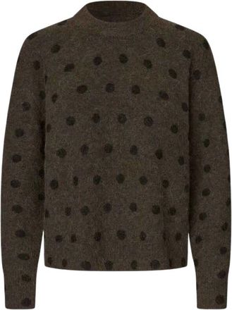 Sams&oslash;e & Sams&oslash;e Anour O-N - - Knitwear - Donna - Marrone - XS